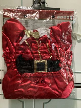 Abito gioco Miss Santa Claus bimba 3/5 anni