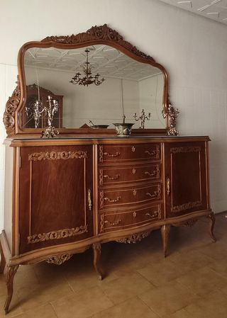MESA Y SEIS SILLAS VINTAGE