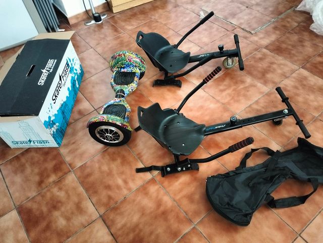 Hoverboard,2 carritos y mochila.