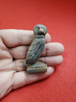 Exvoto ibero lechuza con muy buena patina bronce