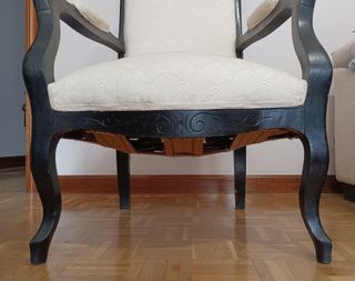 Tresillo y sillones estilo alfonsino