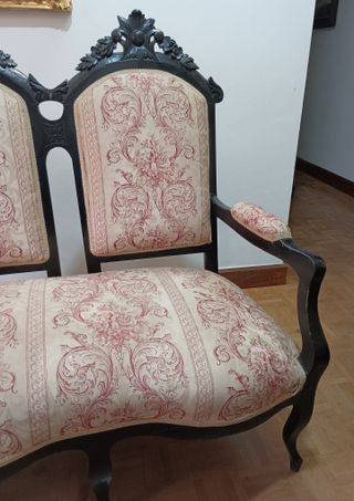 Tresillo y sillones estilo alfonsino