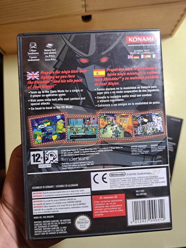 Teenage Mutant Ninja Turtles PAL España GCN