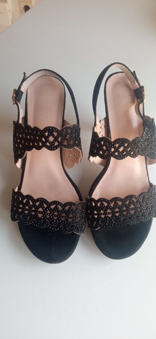 Sandalias fiesta piel 