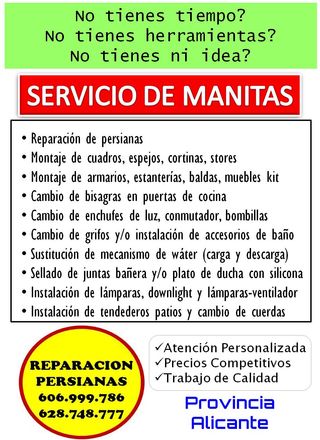 PERSIANISTA. MANITAS, PRECIOS SOLIDARIOS