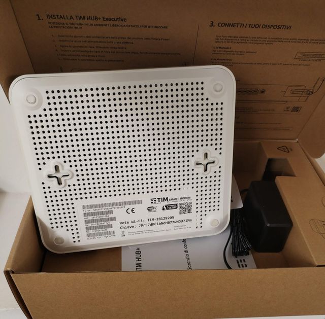 Modem router wifi adsl fibra tim