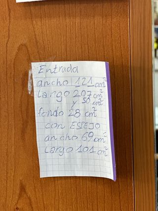 Zapatero con entrada y espejo