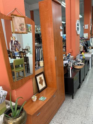 Zapatero con entrada y espejo