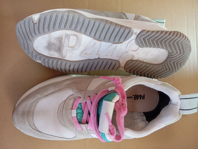 Zapatillas plataforma Blancas p448 38