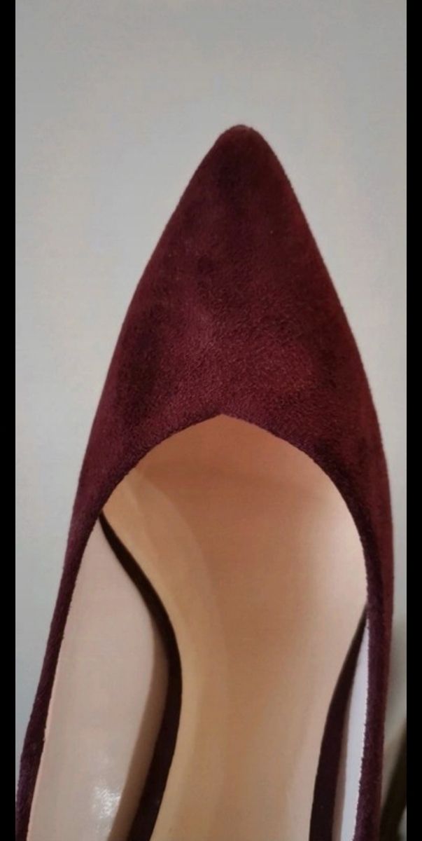 Décolleté camoscio bordeaux 38 