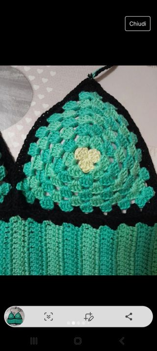 Top uncinetto vintage