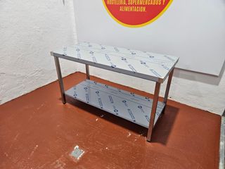 MESAS ACERO INOXIDABLE CON BALDA NUEVAS!