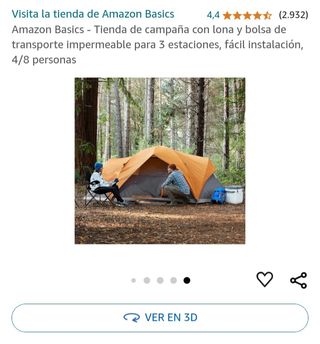 Tienda de campaña 8 plazas 