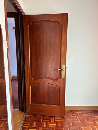 Puerta madera roble maciza