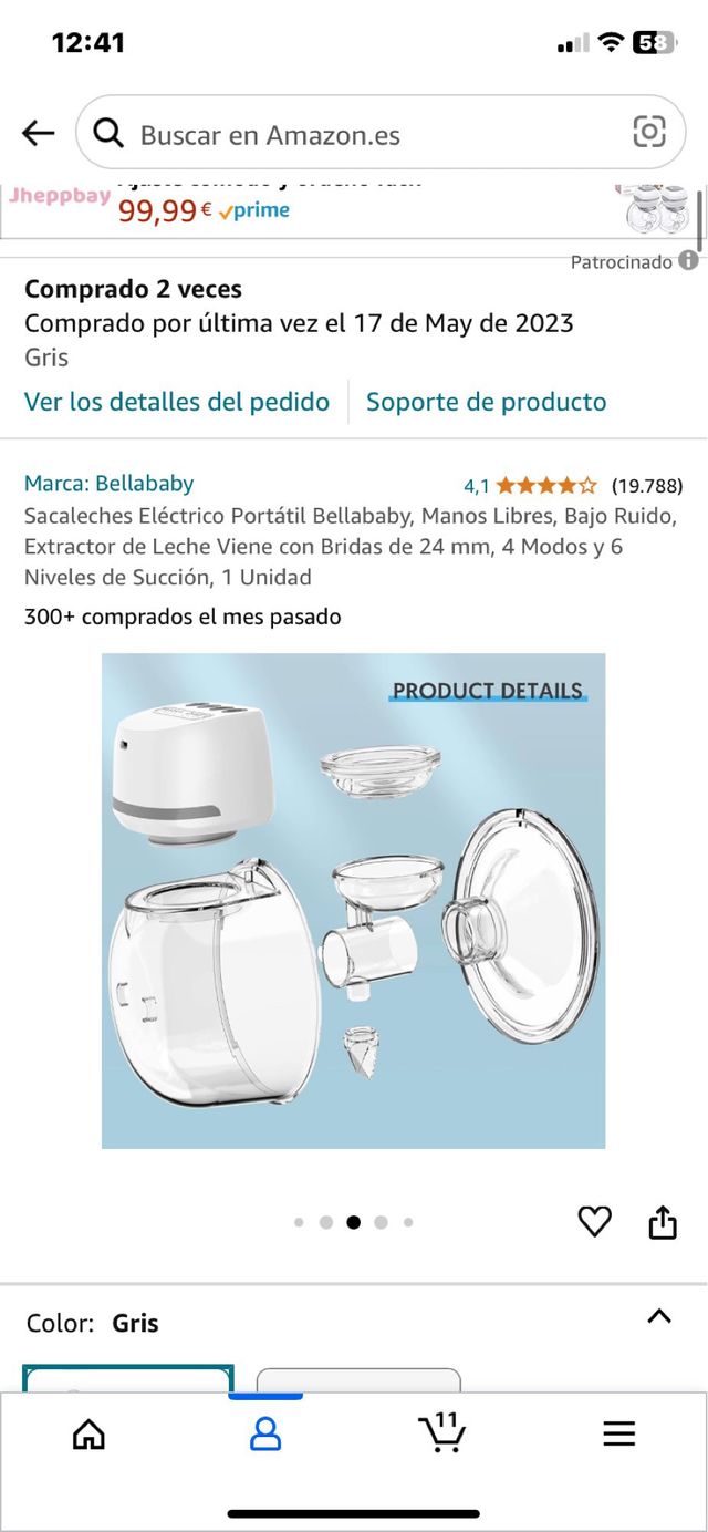 2 Sacaleches inalambrico manos libres