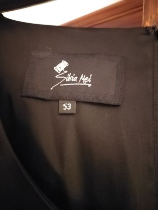 Abito donna elegante raso nero