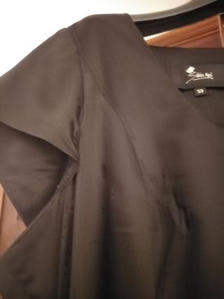 Abito donna elegante raso nero