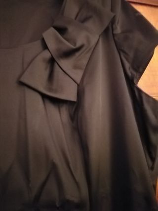 Abito donna elegante raso nero
