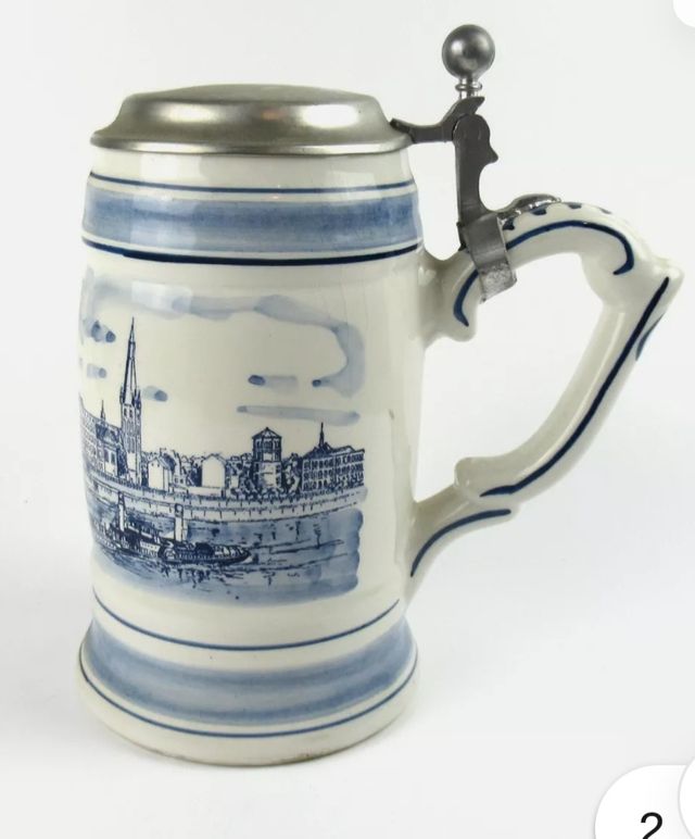 Boccale da birra Delft blu Dusseldorf