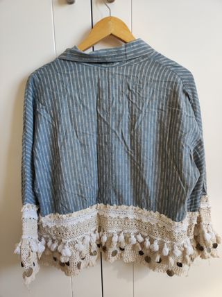 Kimono Zara con adornos