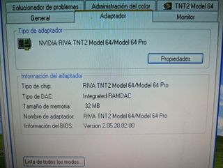 tarjeta de video AGP GAINWARD - TNT2 M64 32 mb