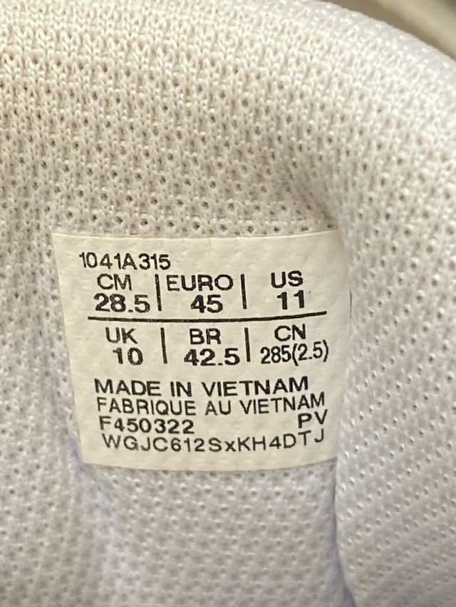 Asics Padel tenis blancas eur 45  usa 11