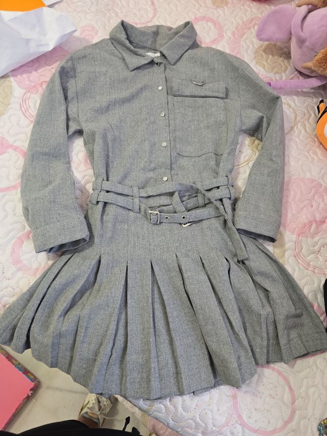 Traje gris talla 10, zara