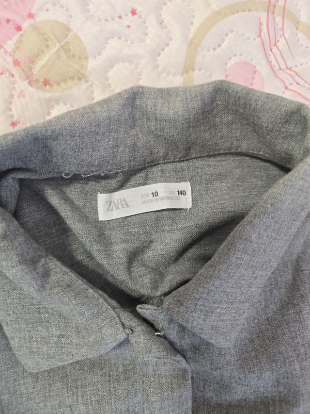 Traje gris talla 10, zara