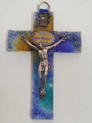 Crucifijo en cristal de MURANO.