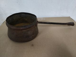 Scaldaletto in rame braciere antico vintage