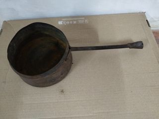 Scaldaletto in rame braciere antico vintage