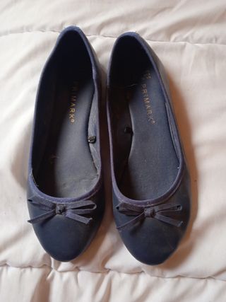 Manoletinas  Azul Marino Primark