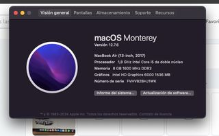 Apple MacBook Air  Intel 1.8 GHz Core i5 8gb 128gb