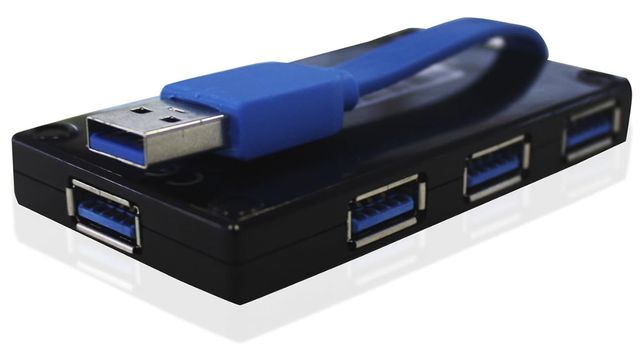 Approx APPHT5B - Concentrador USB 3.0, 4 Puertos