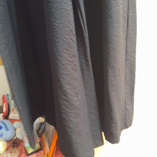 Pantaloni a gamba ampia neri con elastico