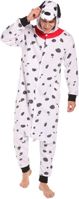 Disfraz Halloween Cruella De Vill y Dalmata.