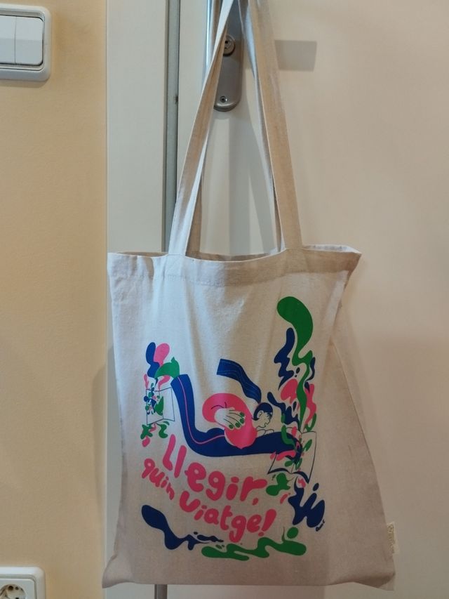 Bossa penjar, tote bag Llegir, quin viatge