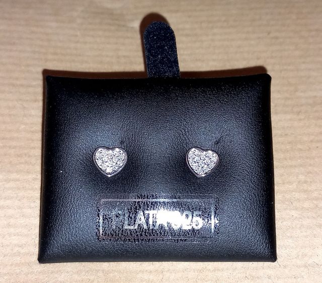 Pendientes corazón ❤️ plata