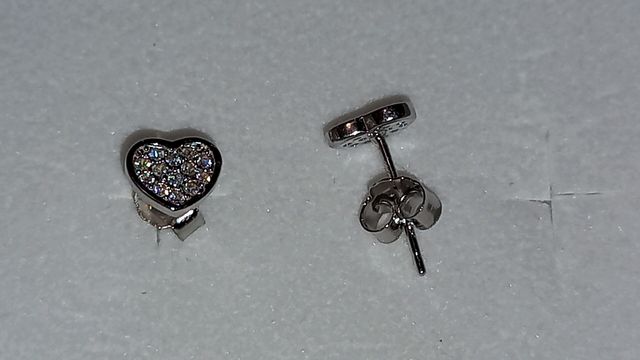 Pendientes corazón ❤️ plata