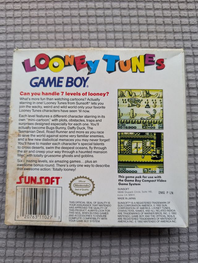 Looney Tunes original para Gameboy