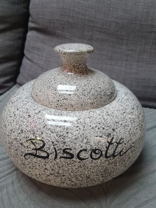 vaso con coperchio biscotteria in ce