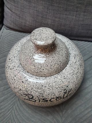 vaso con coperchio biscotteria in ce