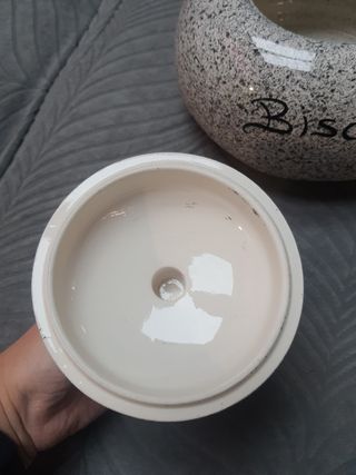 vaso con coperchio biscotteria in ce