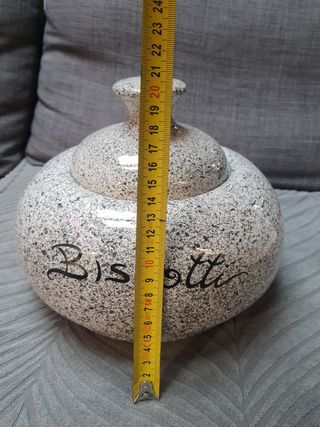 vaso con coperchio biscotteria in ce