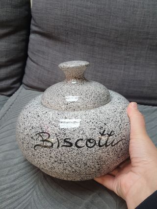 vaso con coperchio biscotteria in ce
