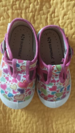 Scarpe bimba Superga cuori N. 25