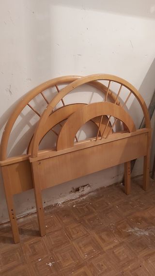 2 CABECEROS MADERA 90 CM 