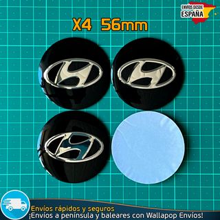 X4 Emblemas Hyundai 56mm Pegatinas Tapacubos Bujes