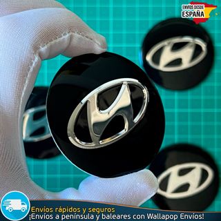 X4 Emblemas Hyundai 56mm Pegatinas Tapacubos Bujes
