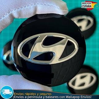 X4 Emblemas Hyundai 56mm Pegatinas Tapacubos Bujes